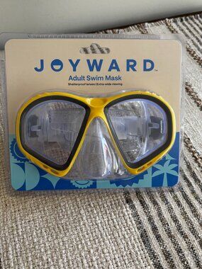 Joyward Adult Swim Mask Yellow Black Extra-Wide View New Sealed